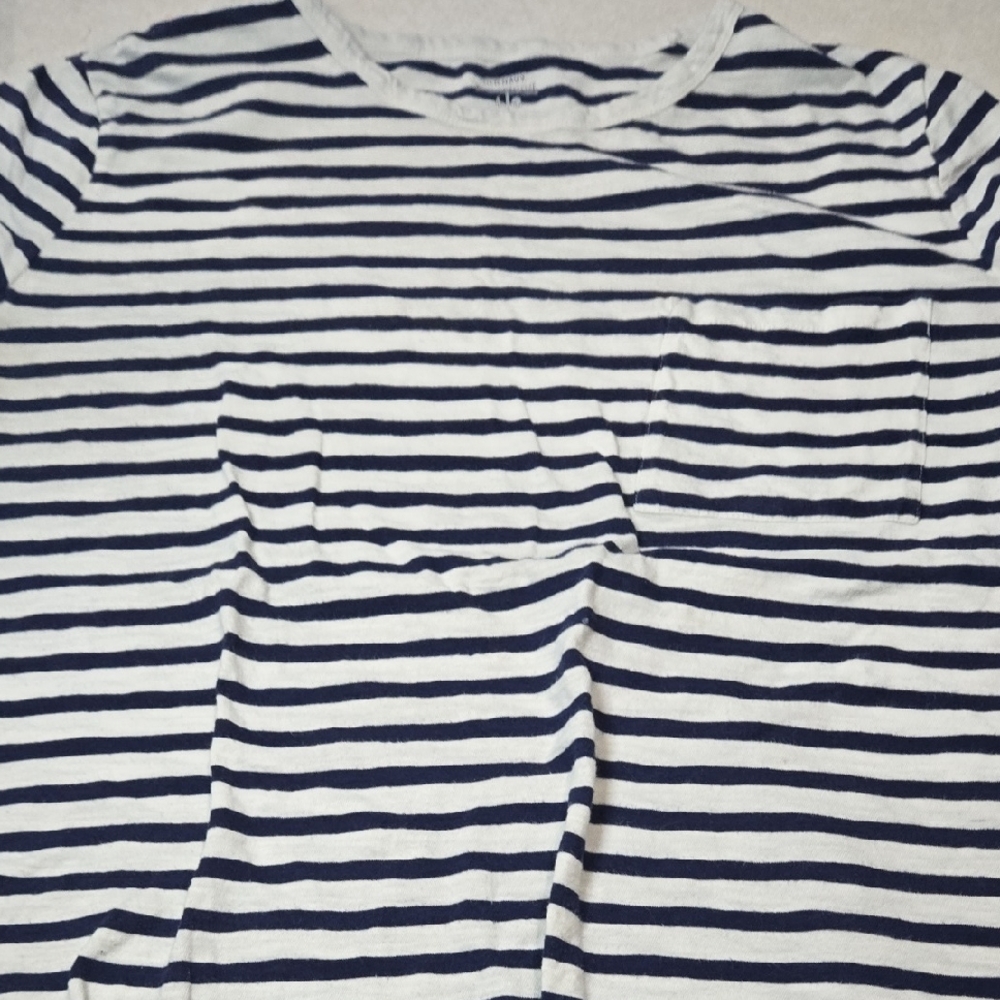 Old Navy Navy and White Striped Top